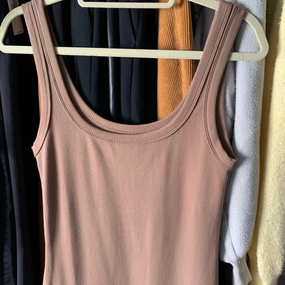 Kuwalla Tee Midi Ribbed Tank Dress